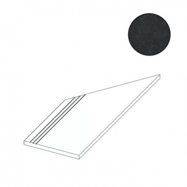 Спецэлемент Atlas Concorde Russia Rinascente Resin Tarmac Gradino Lineare Angolo Sx 620040000186 30x60 матовый