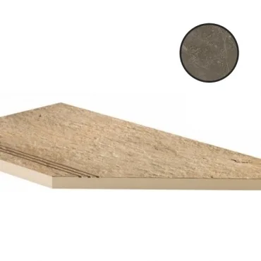 Спецэлемент Atlas Concorde Russia Supernova Stone Grey Gradino Lineare Angolo Dx 620040000079 30x60 структурированный