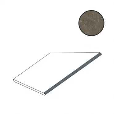 Спецэлемент Atlas Concorde Russia Supernova Stone Grey Round Angolo Esterno Sx 620090000858 30x60 структурированный