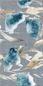 Декоративный элемент Azori Aura Atlantic Floris Decor 31,5x63 глянцевый
