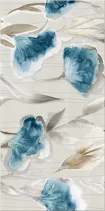 Декоративный элемент Azori Aura Marfil Floris Decor 31,5x63 глянцевый