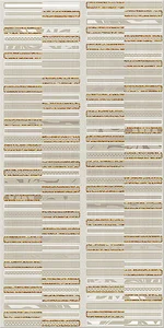 Декоративный элемент Azori Aura Marfil Geometria Decor 31,5x63 глянцевый