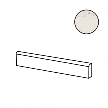 Бордюр Ava Bolgheri Stone Battiscopa White Nat Ret 196031 7x60 натуральный
