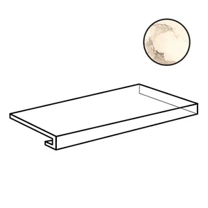 Ступень Ava Bolgheri Stone Gradino Costa Retta Beige DX Nat Ret 196072 33x120 натуральная