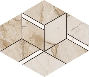 Мозаика Ava Bolgheri Stone Rombo Beige Nat Ret 196102 22x37 натуральная
