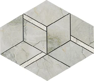 Мозаика Ava Bolgheri Stone Rombo Sage Nat Ret 196103 22x37 натуральная