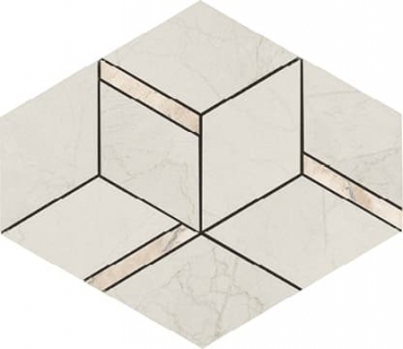 Мозаика Ava Bolgheri Stone Rombo White Nat Ret 196101 22x37 натуральная