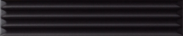 Плитка Ava UP Cannettato Black Matte 192122 5x25 матовая