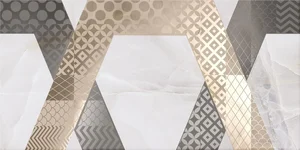 Axima Палермо Декор Геометрия 25x50 глянцевый