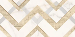 Декоративный элемент Azori Apulia Oro Geometria 32x63 глянцевый