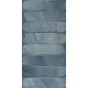 Плитка Azori Bricks 00-00109540 Кирпичи синий 31,5x63 глянцевая (микрорельеф)