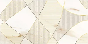 Декоративный элемент Azori Calacatta Royal Geometria 31,5x63 матовый