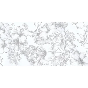 Плитка Azori Carrara 00-00108694 Каррара цветы 31,5x63 матовая (микрорельеф)