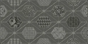 Декоративный элемент Azori Devore Gris Geometria 31,5x63 матовый