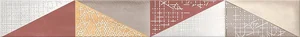 Бордюр Azori Eclipse Marsala Mix 6,2x50,5 глянцевый