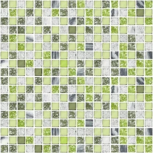 Мозаика Azori Элара Верде MGR1502 30x30 глянцевая