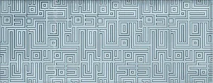 Декоративный элемент Azori Nuvola Decor Aqua Labirint 20,1x50,5 глянцевый