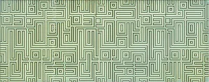 Декоративный элемент Azori Nuvola Decor Verde Labirint 20,1x50,5 глянцевый