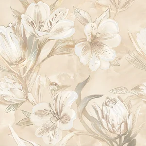 Панно Azori Opale Beige Flower 32x63 матовое