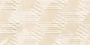 Декоративный элемент Azori Opale Beige Geometria 32x63 глянцевый