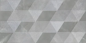 Декоративный элемент Azori Opale Grey Geometria 32x63 глянцевый