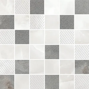 Мозаика Azori Opale Grey Mosaic 30x30 глянцевая