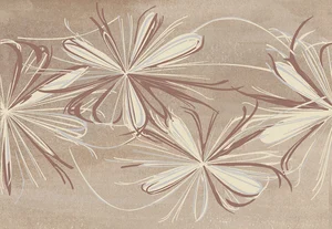 Декоративный элемент Azori Sonnet Decor Beige Flower 20,1x50,5 матовый