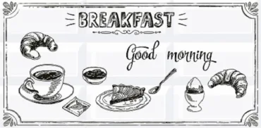 Azori Вог Декор Breakfast 1 20,1x40,5 глянцевый