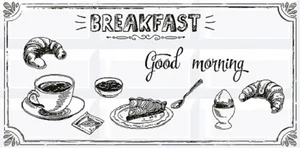 Azori Вог Декор Breakfast 1 20,1x40,5 глянцевый