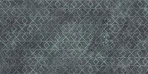 Декоративный элемент Azteca Design Lux Decorado 90 Graphite 11-013-3 45x90 лаппатированный