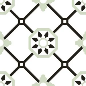 Керамогранит Azulejos El Mijares Alba Verde 22,5x22,5 матовый