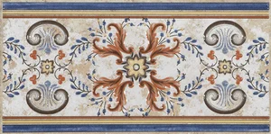 Бордюр Azuliber Aitana Cenefa Marron 16,5x33,3 матовый