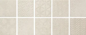 Декоративный элемент Baldocer Asphalt Off White 15x15 матовый