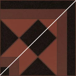 Вставка Vives Barnet Cantonera Basidon Terra 15,8x15,8 матовая