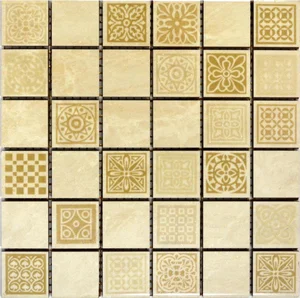 Belleza Атриум Мозаика Бежевая Декоративная 20x20 матовый матовая