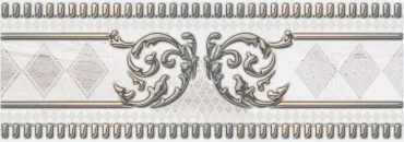 Belleza Бордюр Лаурия Серый 05-01-1-72-03-06-1105-0 7x20 глянцевый