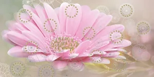 Декоративный элемент Belleza Декор Мечта песочный цветок 04-01-1-08-05-23-370-1 20x40 глянцевый