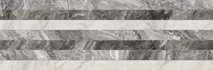 Плитка Benadresa Nairobi Decor Linee Grey 28x85 глянцевая