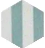 Керамогранит Bestile Meraki Stripe Aguamarina Mate 19,8x22,8 матовый