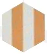 Керамогранит Bestile Meraki Stripe Mostaza Mate 19,8x22,8 матовый