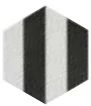 Керамогранит Bestile Meraki Stripe Negro Mate 19,8x22,8 матовый