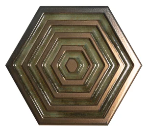 Плитка Bestile Orion Hexa Gold 19,8x22,8 глянцевая