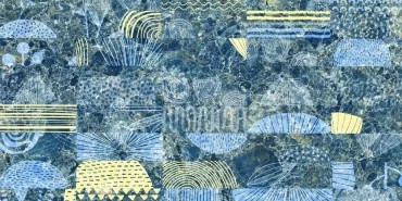 Декоративный элемент Bluezone Rockstone Azur Decor Nebula 60x120 полированный