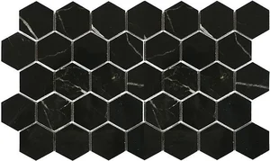 Мозаика Bode Marble Porcelain Marrone Oriente Mos Hex Pol BMB7532M1 26,7x30,8 полированная