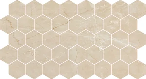 Мозаика Bode Marble Porcelain Nuvola Beige Mos Hex Pol BMB1562M1 26,7x30,8 полированная