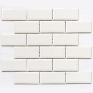 Мозаика Bonaparte Brick White 28,8x29,2 глянцевая