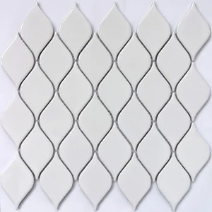 Мозаика Bonaparte Melany White Glossy 26,4x28 глянцевая