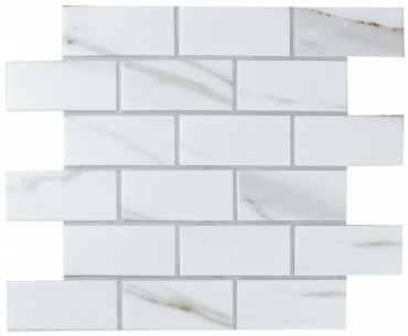 Мозаика Bonaparte Brick Calacatta Gold 28,8x29,2 матовая