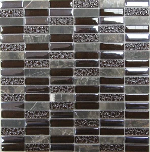 Мозаика Bonaparte Super Line Brown 30x30 глянцевая