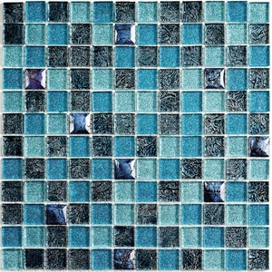 Мозаика Bonaparte Satin Blue 30x30 глянцевая